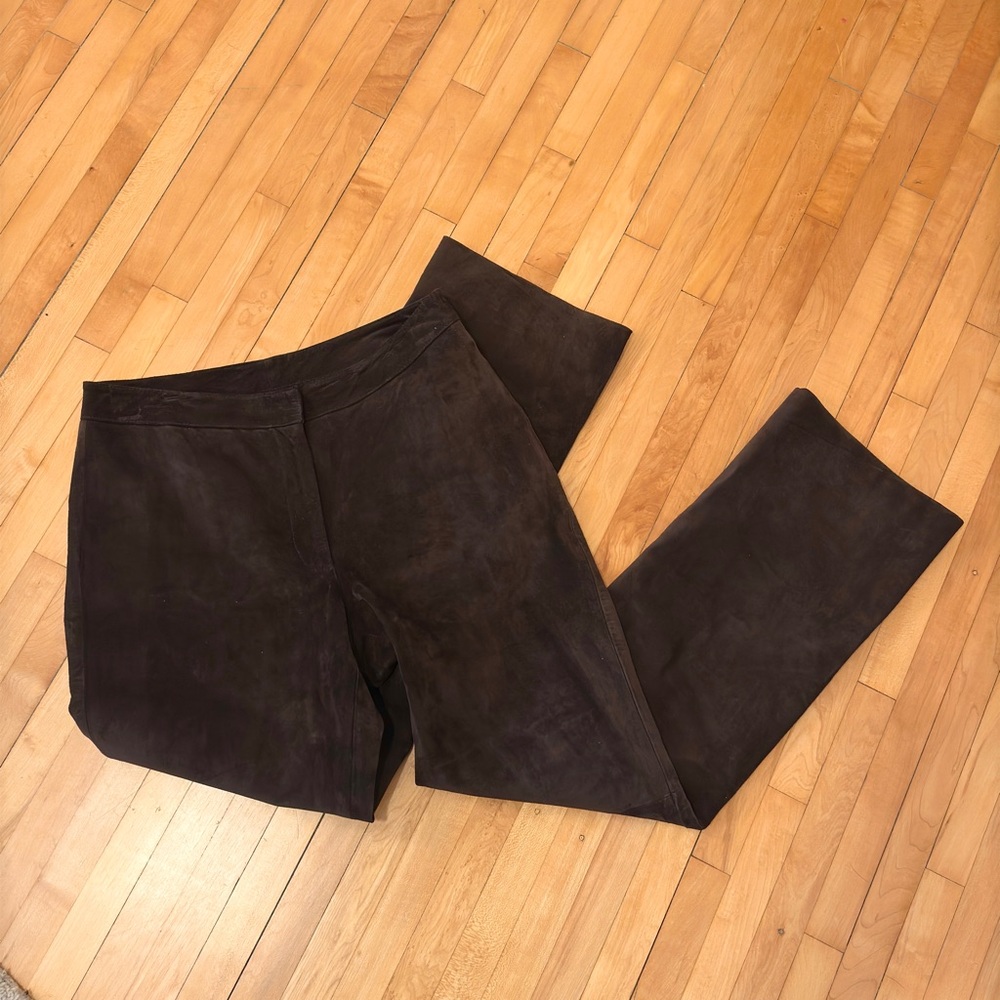 Vintage INC International Concepts Chocolate Suede Trousers